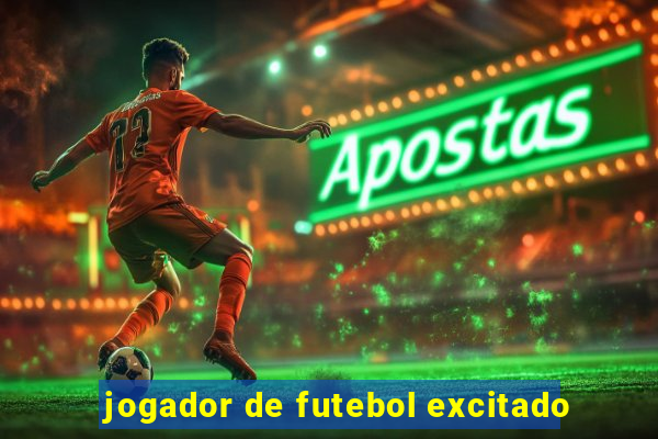 jogador de futebol excitado